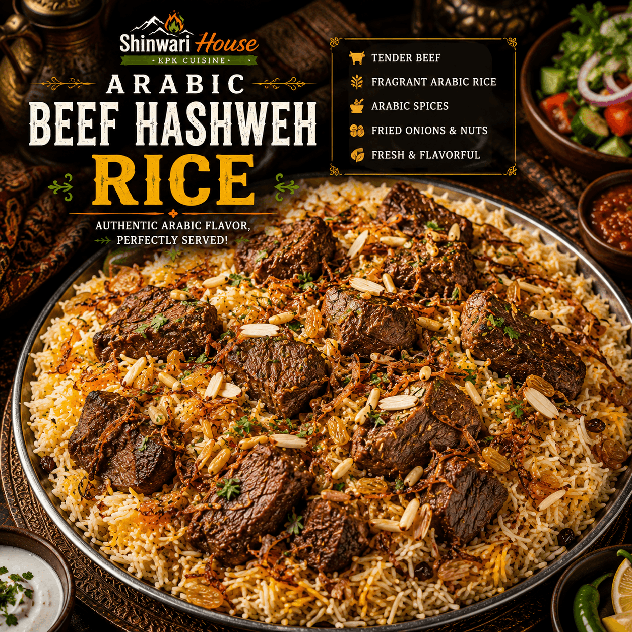 Arabic Beef Hashweh Rice